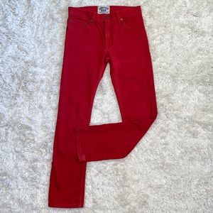 Red Denim Levi’s Jeans Boys Sz 18